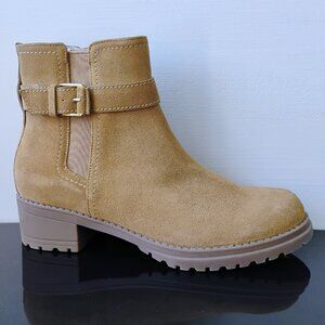 Cole Haan Women's Catherine Side Zip Waterproof Bootie in Amazing Golden Honey